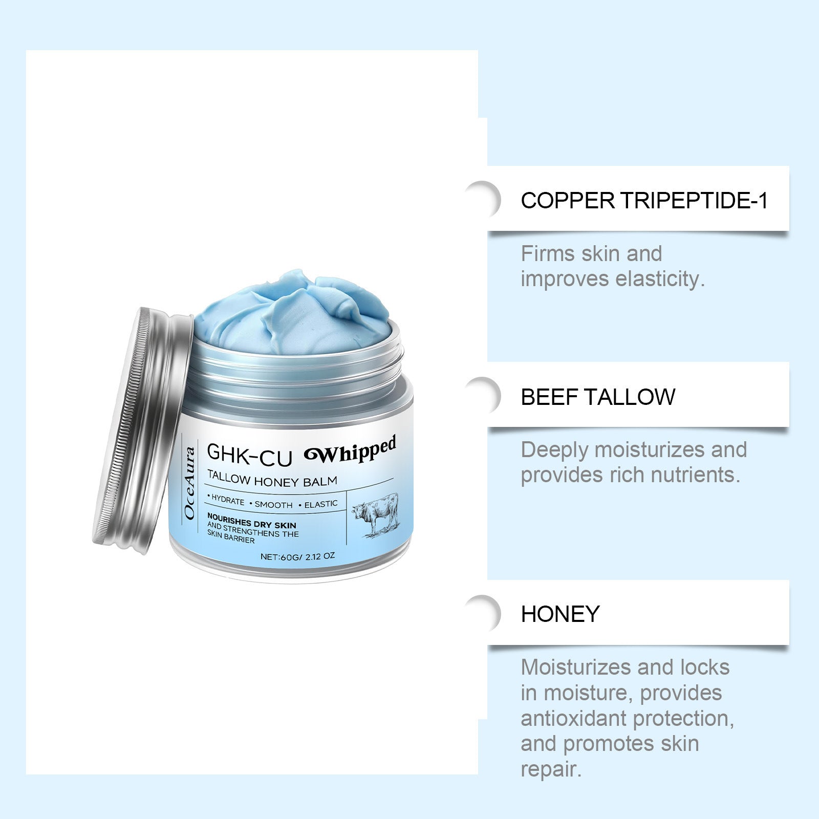 Oceaura Beef Tallow Balm